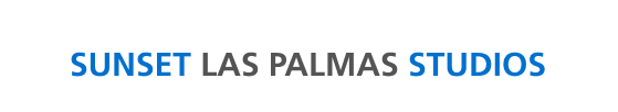 Sunset Las Palmas Studios Text Logo