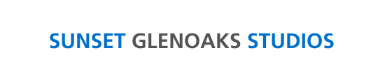 Sunset Glenoaks Studios Text Logo
